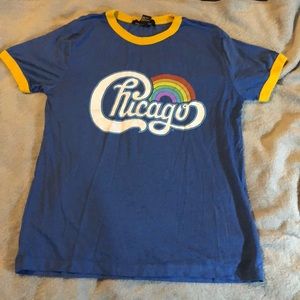 Blue and yellow forever 21 top